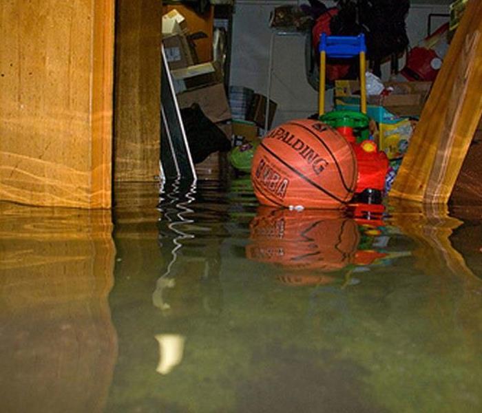 Flooded basement. 